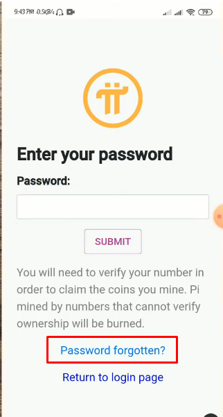 recover pi network account