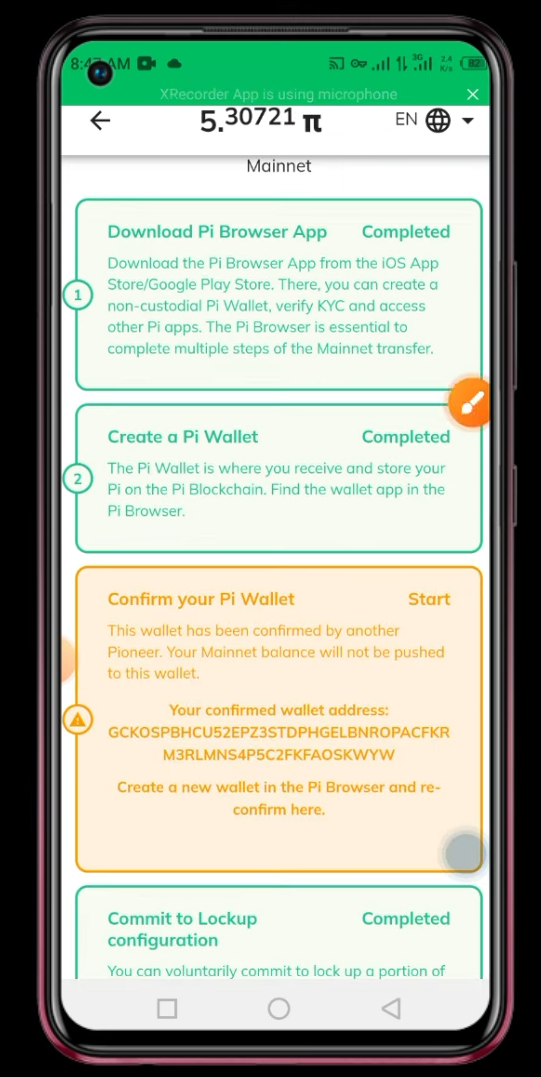  recover pi wallet passphrase 