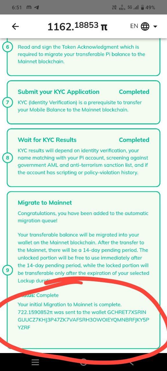 coin migrated but not