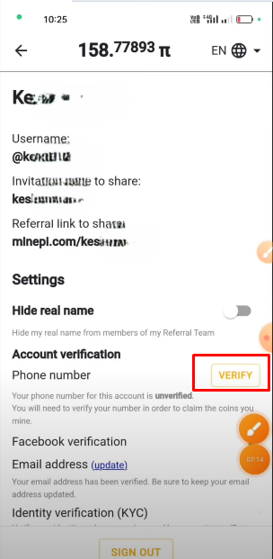 Pi network verify phone number Problem solve