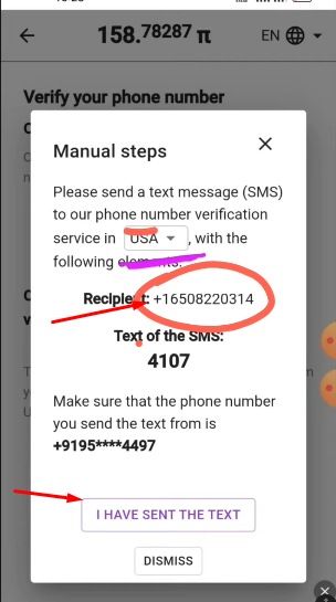 Pi network verify phone number Problem solve